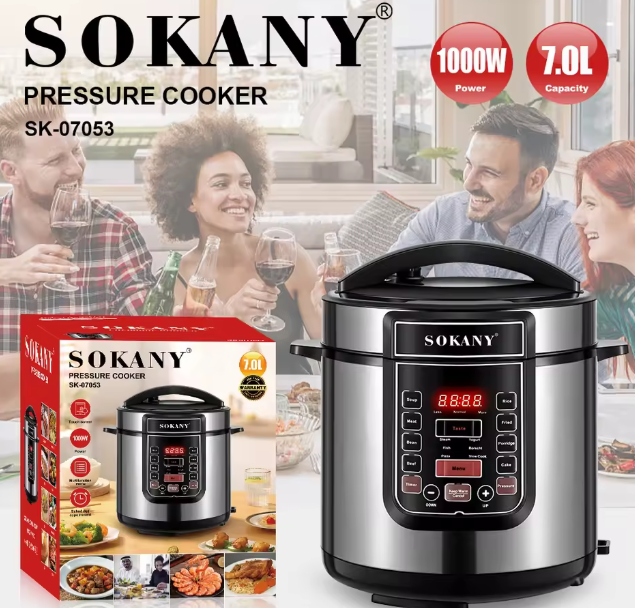Мултикукър под налягане SOKANY 7L, Дигитален