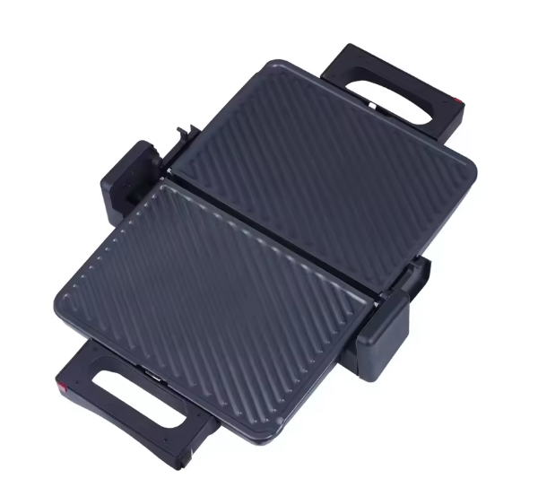 Електрически Грил SOKANY 34×24 см, 180° отваряне, Терморегулатор