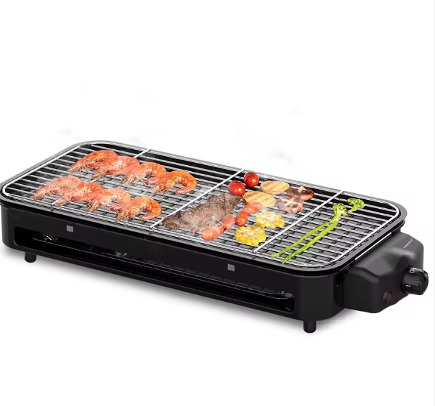 Барбекю Електрическо SOKANY 1500W,  2в1 Грил и Плоча