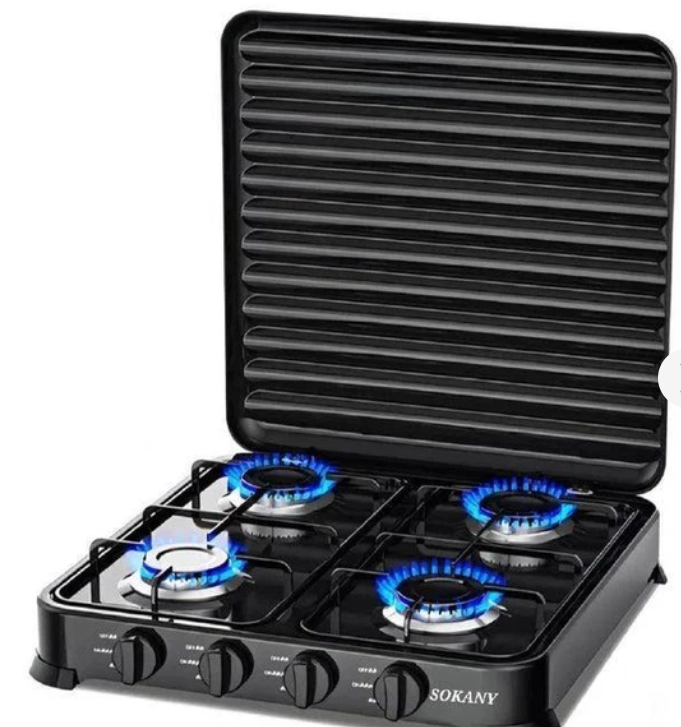 Газов Котлон SOKANY 4 горелки 8.8 kW  Регулируем пламък, Капак